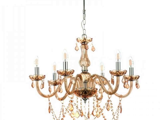 Φωτιστικό Οροφής 5314-6 68cm 6xΕ14 Honey Inlight