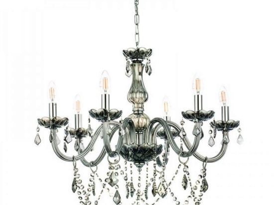 Φωτιστικό Οροφής 5314-6 68cm 6xΕ14 Transparent Inlight