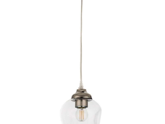 Φωτιστικό Οροφής 4474-1 16x20cm 1xE27 Nickel Inlight