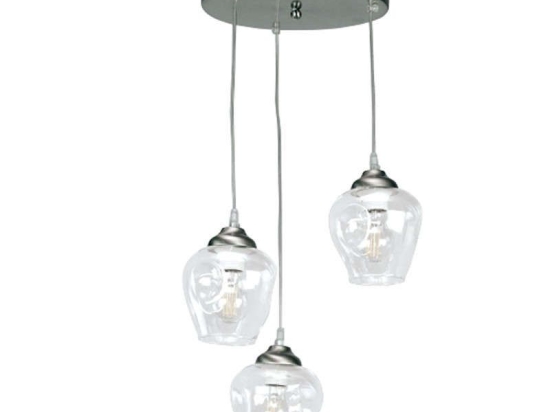 Φωτιστικό Οροφής 4474-3 30x90cm 3xΕ27 Nickel Inlight