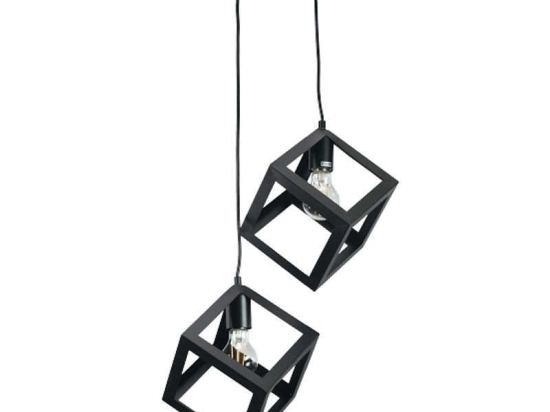 Φωτιστικό Οροφής 4400-2 Φ20cm 2xΕ27 Black Inlight