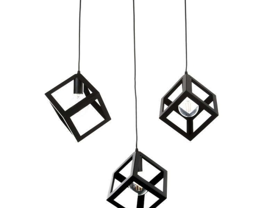 Φωτιστικό Οροφής-Ράγα 4400-3 Φ30cm 3xΕ27 Black Inlight