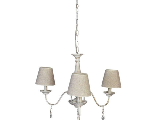 Φωτιστικό Οροφής 5010-3 55x30cm 3xΕ14 Antique White Inlight