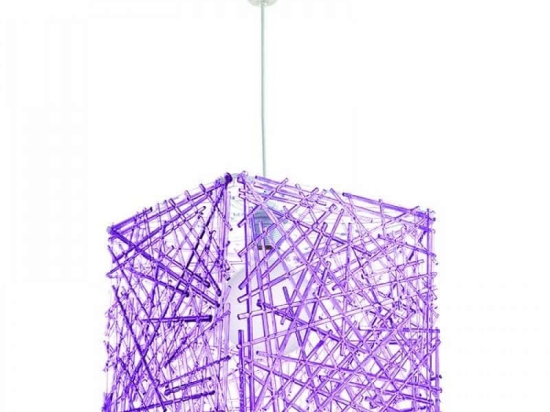 Φωτιστικό Οροφής 4339 30x30cm 1xΕ27 Purple Inlight