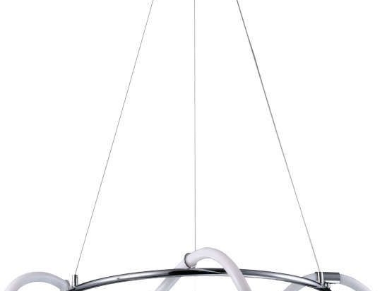 Φωτιστικό Οροφής Led 6017-Β 60cm 4800Lm Chrome Inlight Μέταλλο