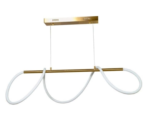 Φωτιστικό Οροφής Led 6019 L110cm 4800Lm Gold Inlight