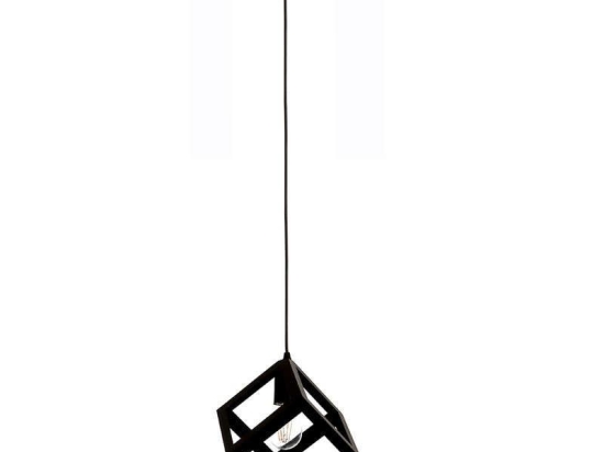 Φωτιστικό Οροφής 4400 26x26cm 1xΕ27 Black Inlight