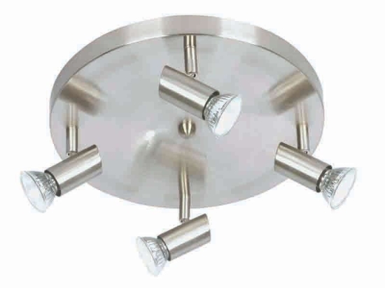Φωτιστικό Οροφής-Σποτ 9075-4 30x7cm 4xGU10 Nickel Inlight