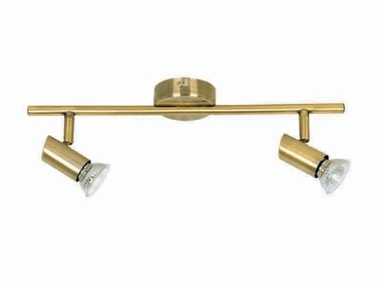 Φωτιστικό Οροφής-Σποτ 9076-2 40x15cm 2xGU10 Bronze Inlight