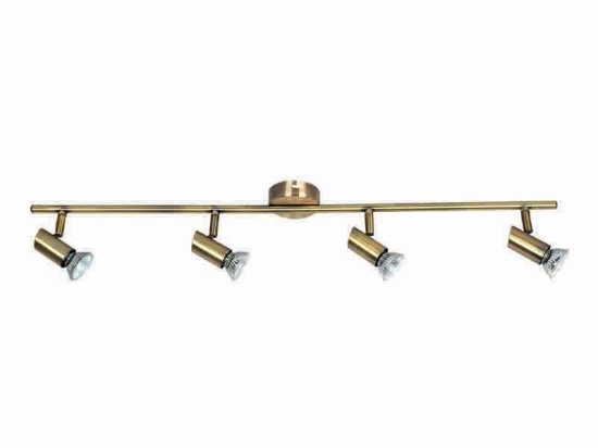 Φωτιστικό Οροφής-Σποτ 9076-4 80x15cm 4xGU10 Bronze Inlight
