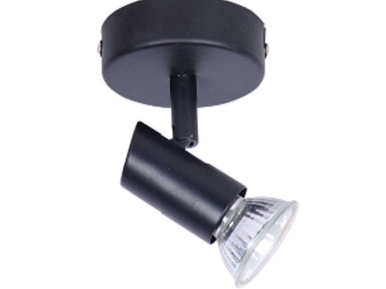 Φωτιστικό Οροφής-Σποτ 9077-1 8x7cm 1xGU10 Black Inlight