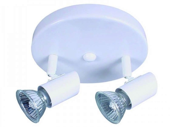 Φωτιστικό Οροφής-Σποτ 9077-2 17x7cm 2xGU10 White Inlight