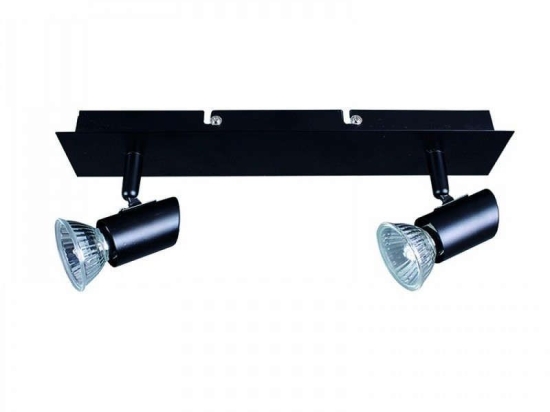 Φωτιστικό Οροφής-Σποτ 9078-2 23x7cm 2xGU10 Black Inlight