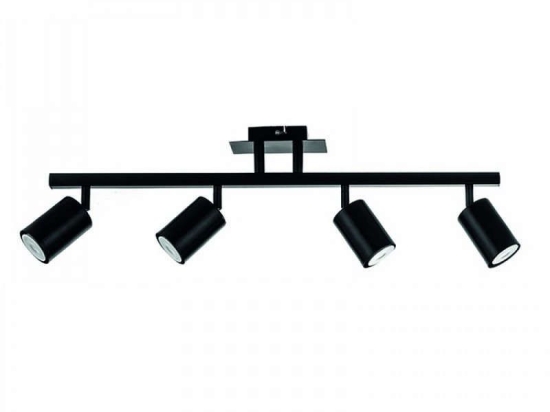 Φωτιστικό Οροφής-Σποτ 9081-4 70x22 4xGU10 Black Inlight