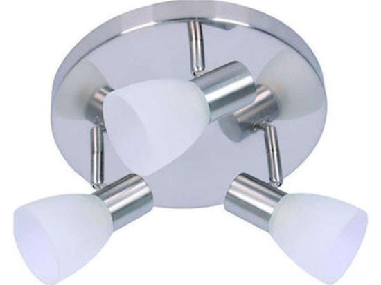 Φωτιστικό Οροφής-Σποτ 9064-3 25x16cm 3xE14 Nickel Inlight