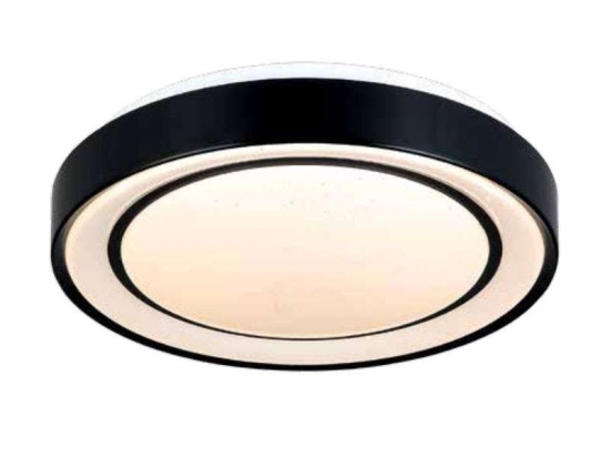 Φωτιστικό Οροφής-Πλαφονιέρα Led 42179-B 40x8cm 2200Lm Black Inlight Μέταλλο,Ακρυλικό
