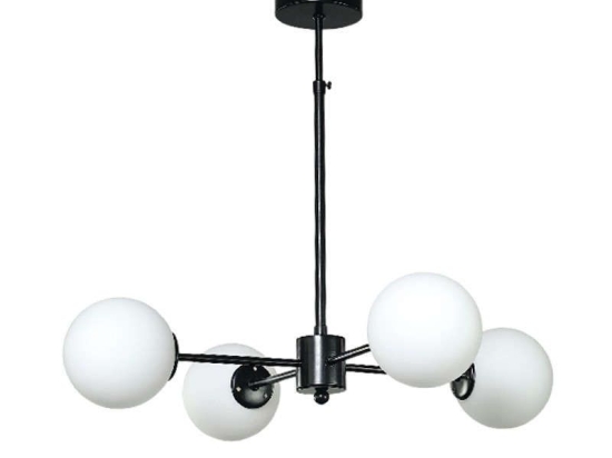 Φωτιστικό Οροφής 5315-4 45x75cm 4xG9 Black-White Inlight Μέταλλο,Γυαλί