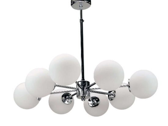 Φωτιστικό Οροφής 5321-8 75cm 75cm 8xG9 Chrome Inlight Μέταλλο,Γυαλί