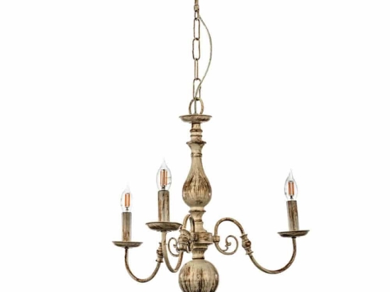 Φωτιστικό Οροφής Πατίνα 5311-3 60cm 3xE14 White Inlight