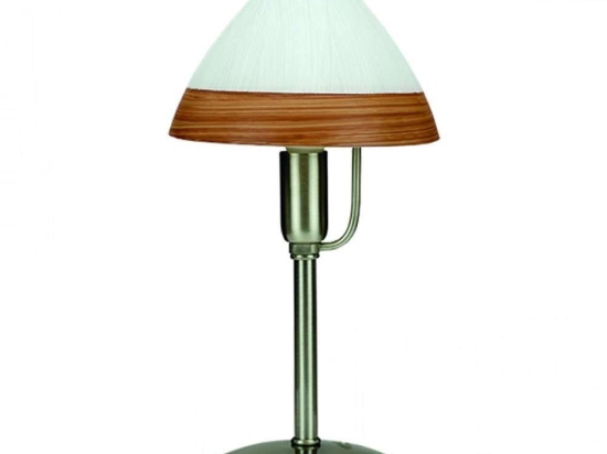 Φωτιστικό Επιτραπέζιο 3432 18x34cm 1xE14 Brown-Nickel Inlight
