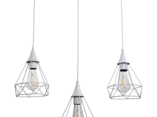 Φωτιστικό Οροφής - Ράγα 4024-3-WH-RAIL 60x26cm 3xE27 White Inlight