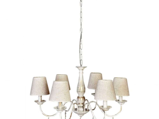 Φωτιστικό Οροφής - Πολυέλαιος 5010-5 65x30cm 6xE14 Beige-White Inlight