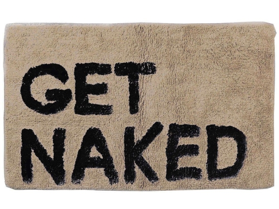 Ταπέτο Μπάνιου Get Naked 02-4323 Μπεζ Estia 50X80cm 100% Βαμβάκι