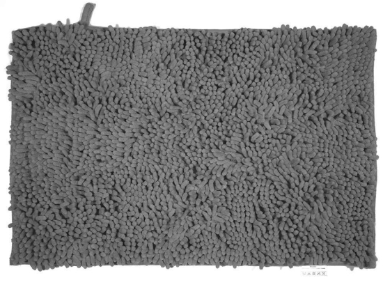 Ταπέτο Μπάνιου Velvet 02-7348 Γκρι Estia 50X80cm Πολυέστερ