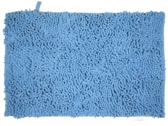 Ταπέτο Μπάνιου Velvet 02-7362 Μπλε Estia 50X80cm Πολυέστερ