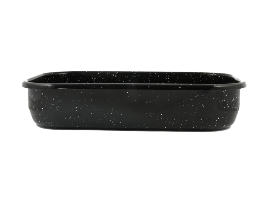 Ταψί Εμαγιέ 01-9113 Ορθογώνιο 41X27X7.5Cm Μέταλλο Black Estia Αλουμίνιο