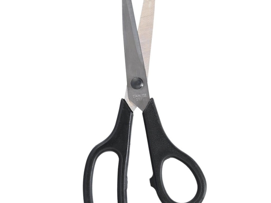 Ψαλίδι Γενικής Χρήσης 01-7642 21cm Ανοξείδωτο Ατσάλι Silver-Black Estia Ανοξείδωτο Ατσάλι