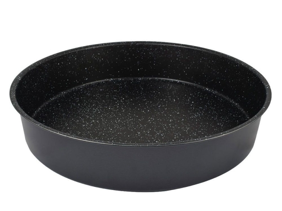 Ταψί Στρογγυλό Αντικολλητικό Magma 01-7225 Φ36cm Black Estia Αλουμίνιο