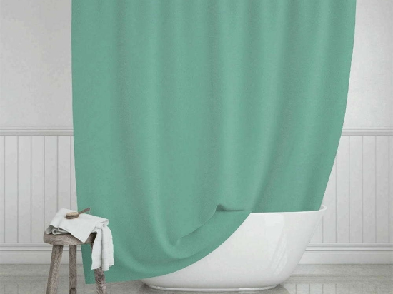 Κουρτίνα Μπάνιου 02-11314 180x200cm Green Estia 180Πx200Υ Πολυέστερ