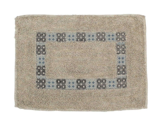 Ταπέτο Μπάνιου Native 02-11215 60x43cm Multi Estia 40X60 100% Βαμβάκι