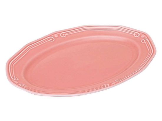 Πιατέλα Σερβιρίσματος Οβάλ Athénée 07-13592 36cm Rose Estia Πορσελάνη