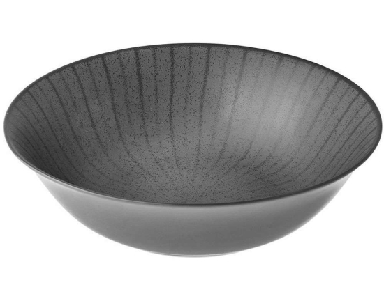 Σαλατιέρα Nordic 07-15732 23cm Anthracite Large Πορσελάνη