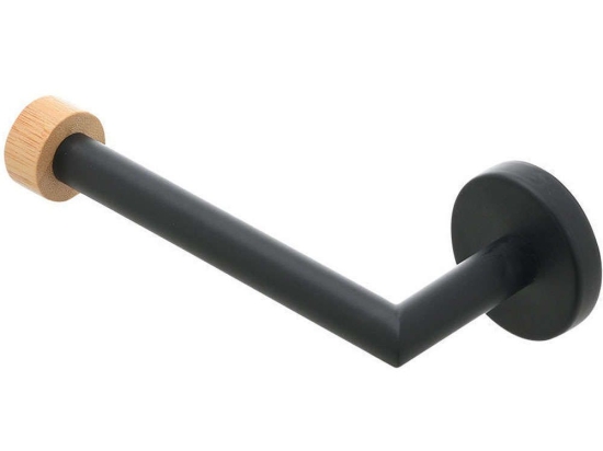 Χαρτοθήκη Bamboo Essentials 02-14766 18,3x5,3x7,2cm Black Estia Μέταλλο,Bamboo