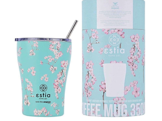 Ποτήρι - Θερμός Save The Aegean Blossom 01-16890 350ml Multi Estia