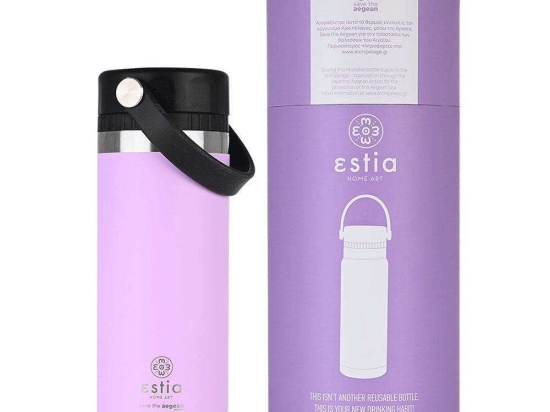 Θερμός Save The Aegean 01-17767 500ml Lavender Purple Estia Ανοξείδωτο Ατσάλι