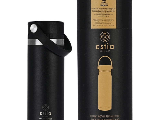Θερμός Save The Aegean 01-17804 500ml Midnight Black Estia