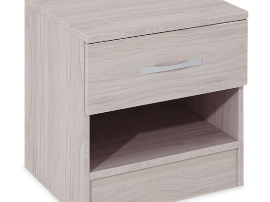 Κομοδίνο Deco 112 pakoworld με ένα συρτάρι χρώμα astra 40x35,5x41