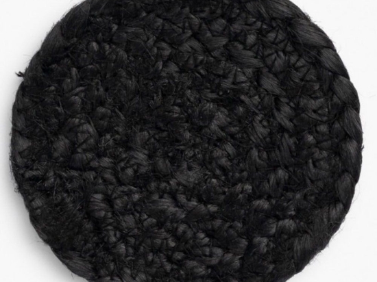 Σουβέρ Ural (Σετ 4Τμχ) LBTCAURAL10NEG Φ10cm Black Calma House Jute