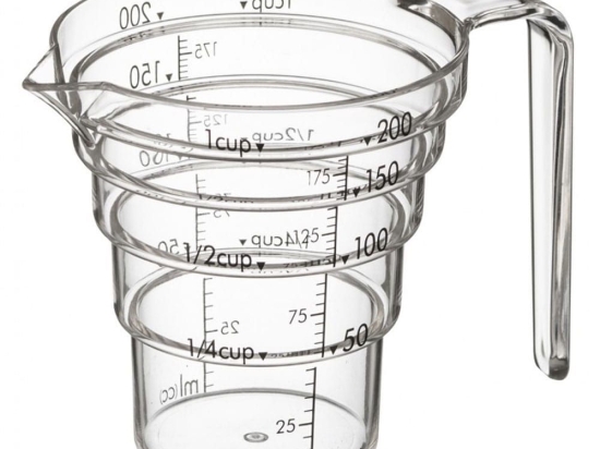 Μεζούρα Small LBTYMZK2546 12,5x8,5x8,7cm 200ml Clear-Black Yamazaki Tritan