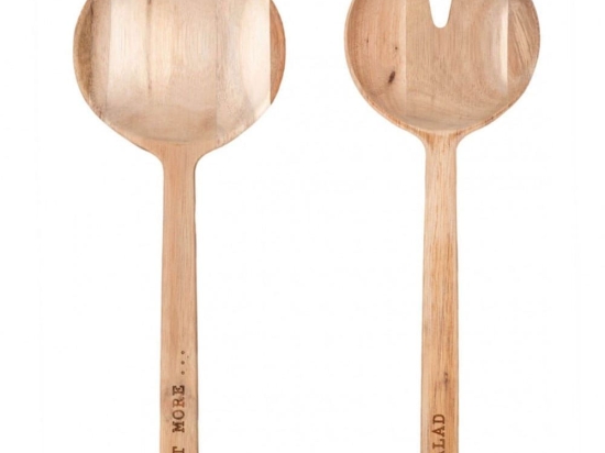 Κουτάλες Eat More Salad (Σετ 2Τμχ) LBTRD0014228 27cm Natural Raeder Ξύλο