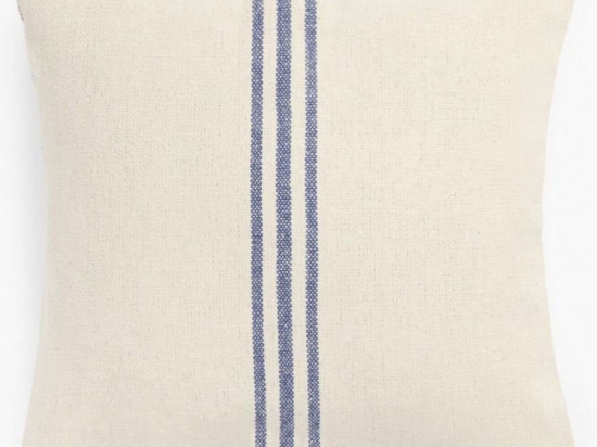Μαξιλαροθήκη Διακοσμητική Capri LBTCACAPRI45AZU Ecru-Blue Calma House 45X45 45x45cm 100% Βαμβάκι