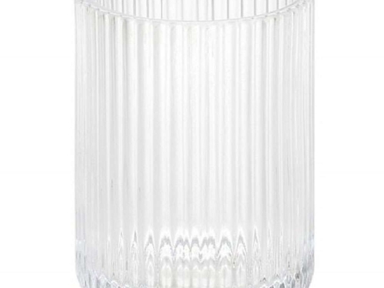 Ποτηροθήκη Stripes LBTAH-BA69103 Φ10,5cm Clear Andrea House Γυαλί