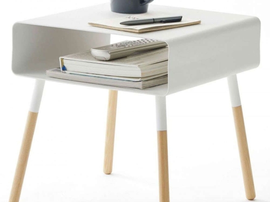 Βοηθητικό Τραπεζάκι Short YMZK4229 35x35x35cm Black-Natural