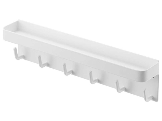 Κρεμάστρα Με Μαγνητικό Ραφάκι LBTYMZK2754 24,5x4,5x6cm White Yamazaki Ατσάλι
