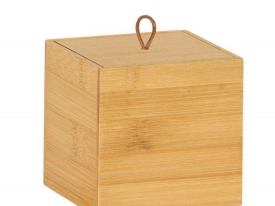Κουτί Αποθήκευσης Πολλαπλών Χρήσεων Square AH-BA72115 9x9x9cm Natural Andrea House Bamboo