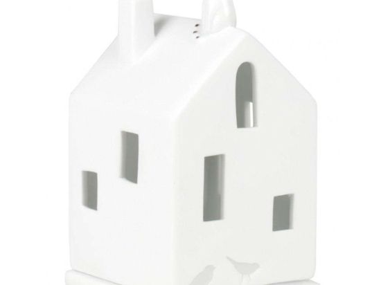 Κηροπήγιο Για Ρεσώ Cat RD0016221 7x7x13cm White Raeder Πορσελάνη